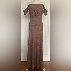 Flynn Skye floral off the shoulder maxi dress